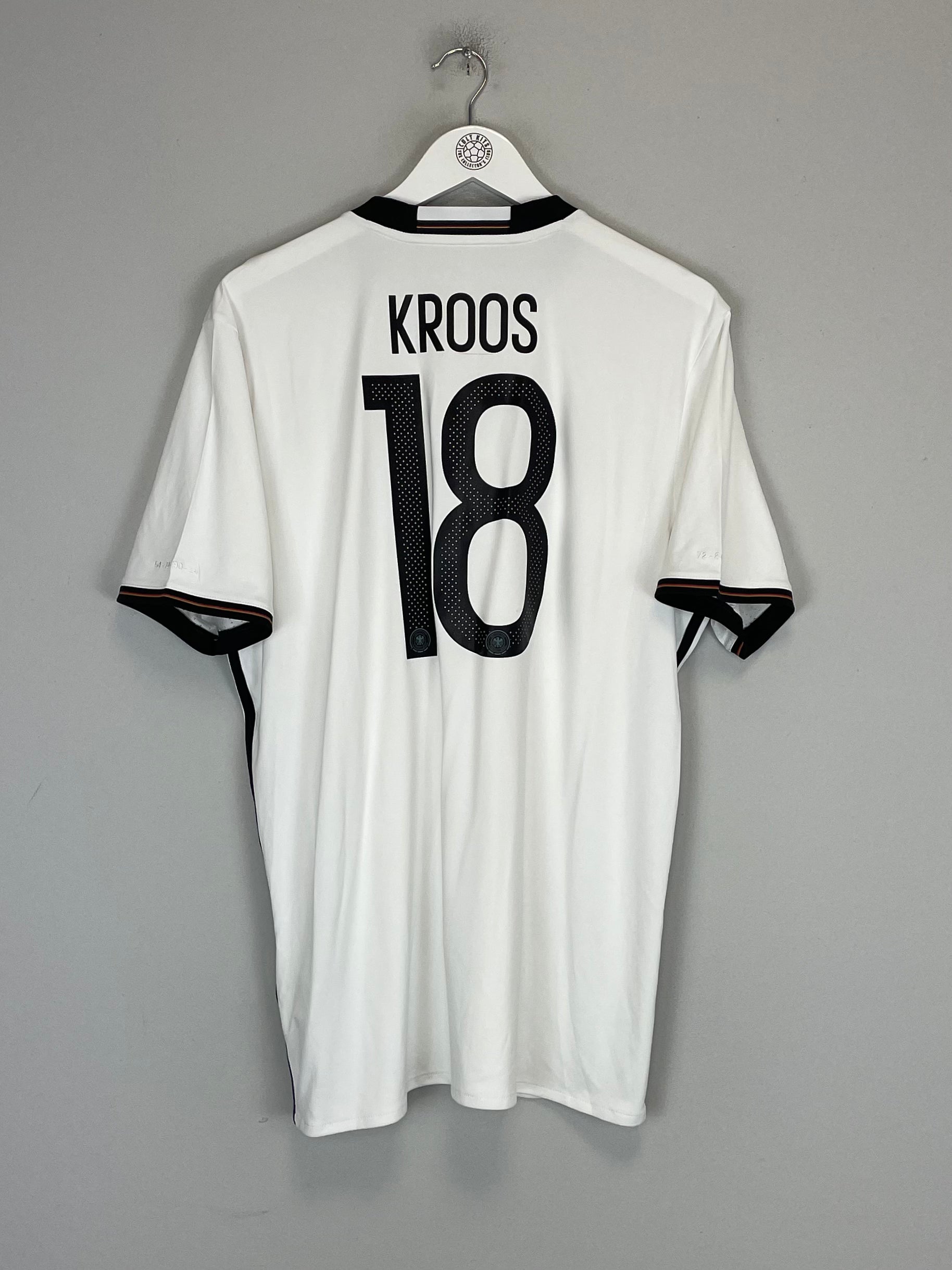 Shop 2016/17 GERMANY KROOS #18 HOME SHIRT (L) ADIDAS, classic football shirts, vintage football shirts & retro soccer jerseys at Cult Kits