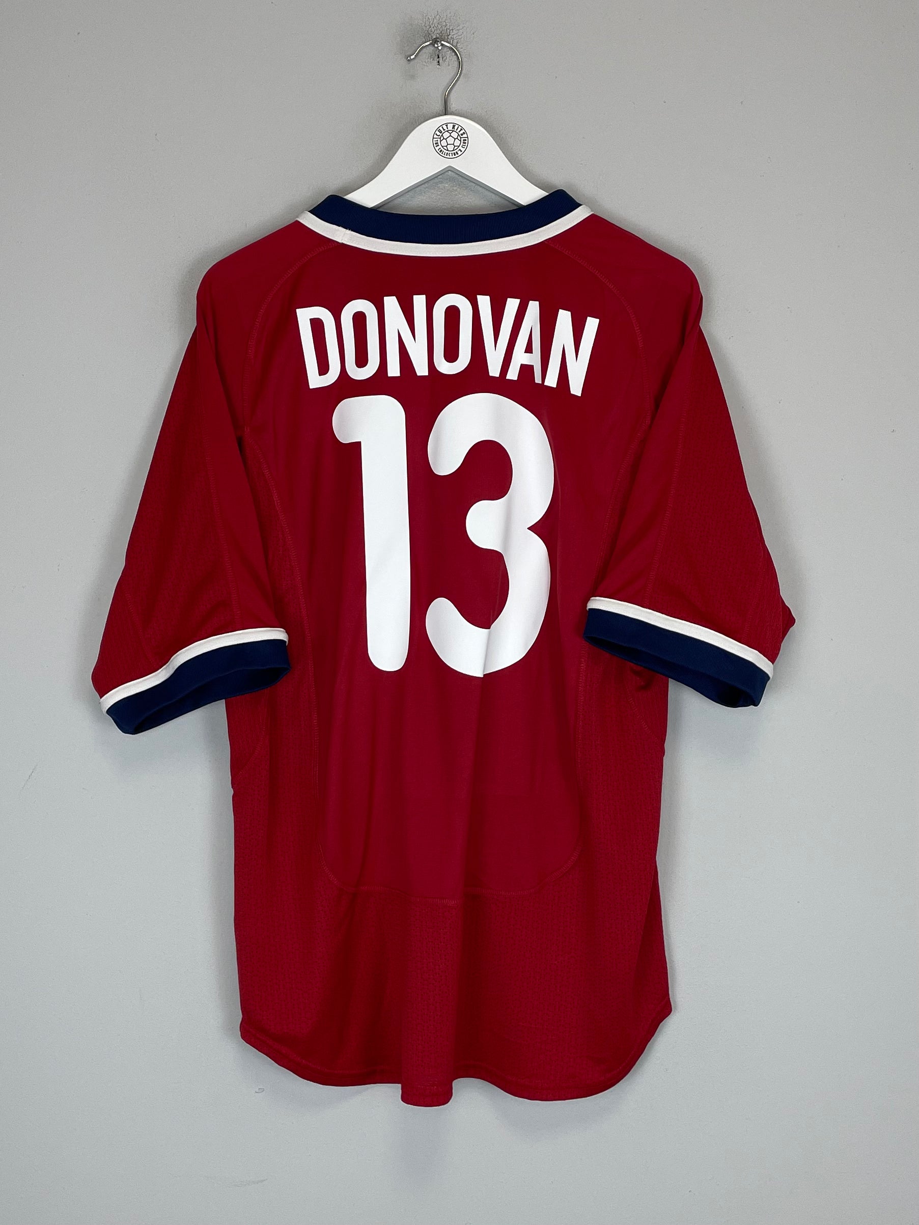 Shop 2000/02 USA DONOVAN #13 AWAY SHIRT (L) NIKE, classic football shirts, vintage football shirts & retro soccer jerseys at Cult Kits