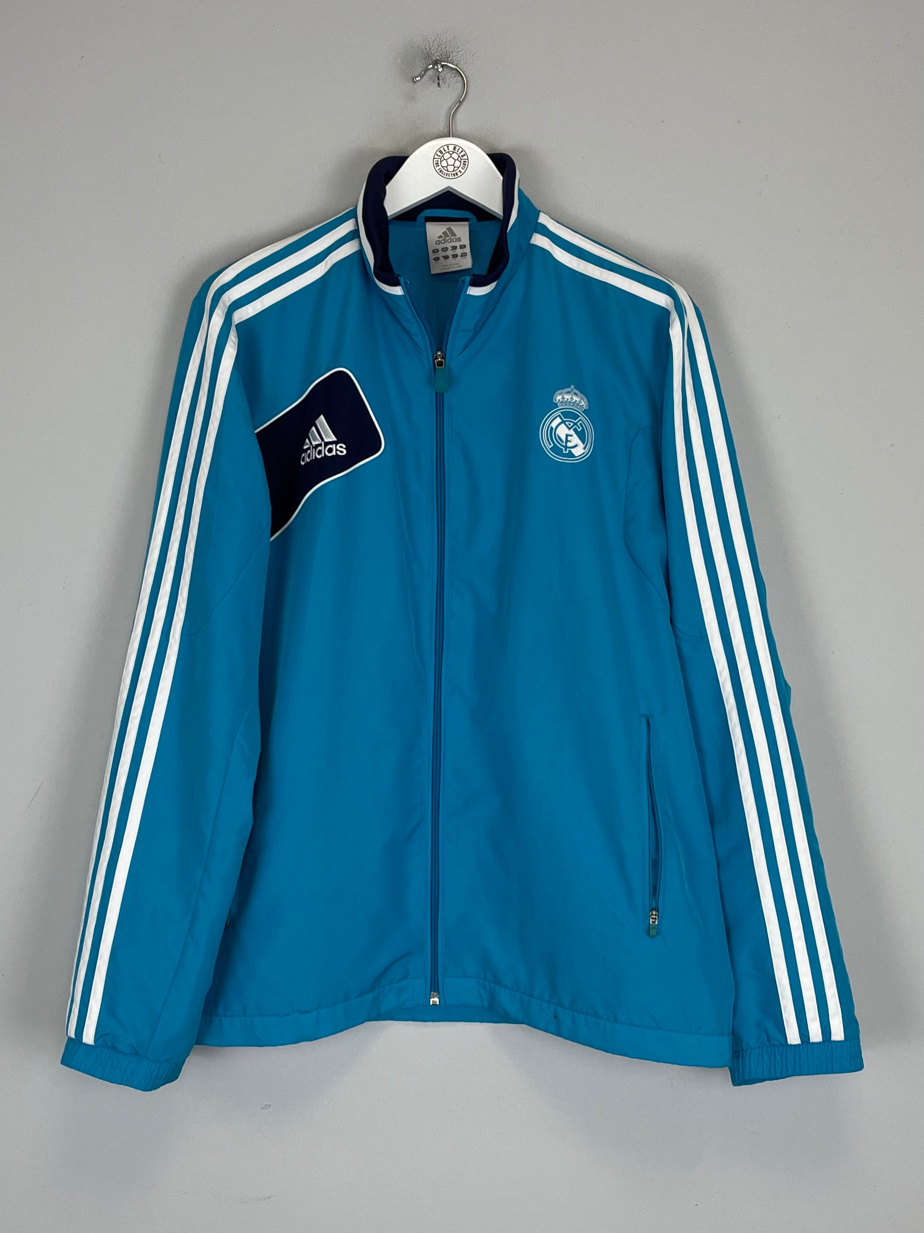 Shop 2012/13 REAL MADRID TRACK JACKET (M) ADIDAS, classic football shirts, vintage football shirts & retro soccer jerseys at Cult Kits