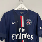 Shop 2014/15 PSG IBRAHIMOVIC #10 HOME SHIRT (M) NIKE, classic football shirts, vintage football shirts & retro soccer jerseys at Cult Kits