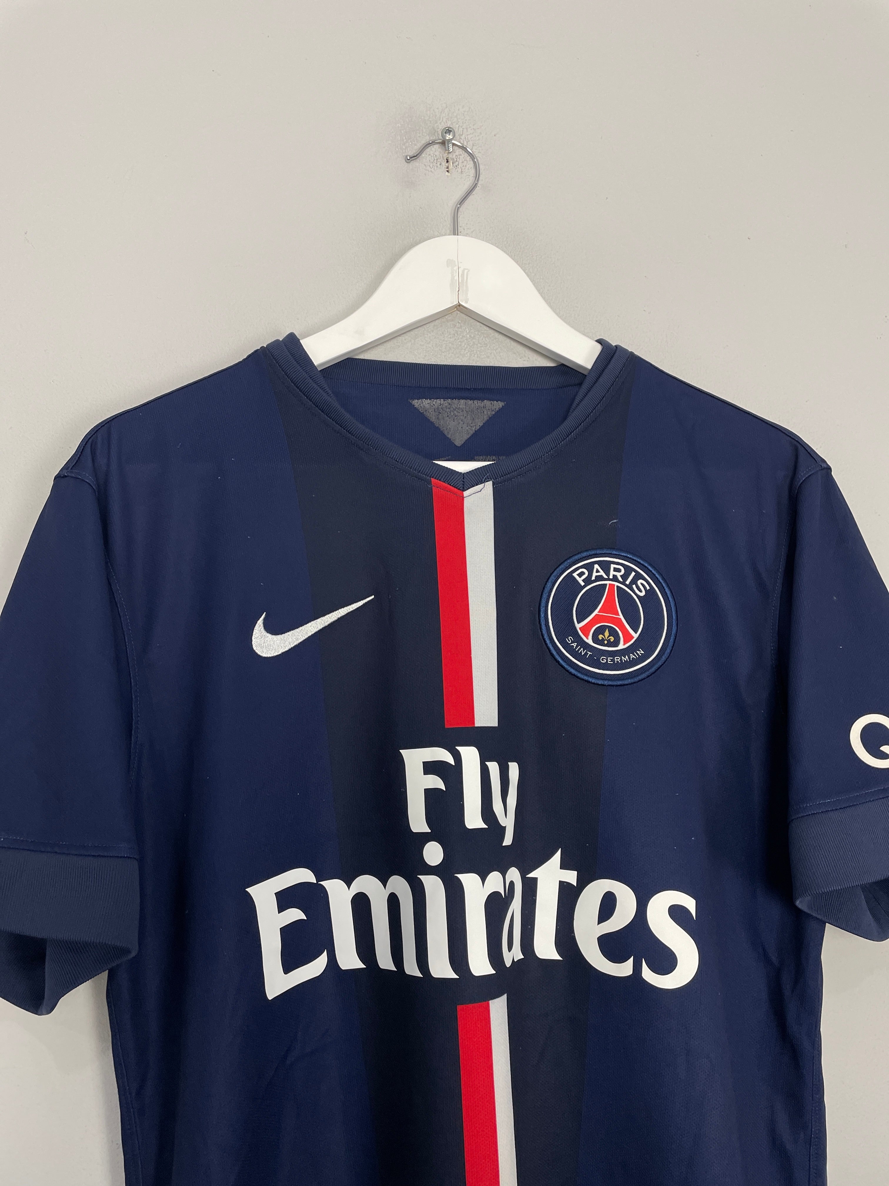 Shop 2014/15 PSG IBRAHIMOVIC #10 HOME SHIRT (M) NIKE, classic football shirts, vintage football shirts & retro soccer jerseys at Cult Kits