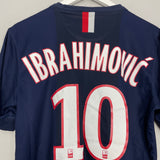 Shop 2014/15 PSG IBRAHIMOVIC #10 HOME SHIRT (M) NIKE, classic football shirts, vintage football shirts & retro soccer jerseys at Cult Kits