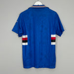 Shop 1994/95 SAMPDORIA HOME SHIRT (S) ASICS, classic football shirts, vintage football shirts & retro soccer jerseys at Cult Kits