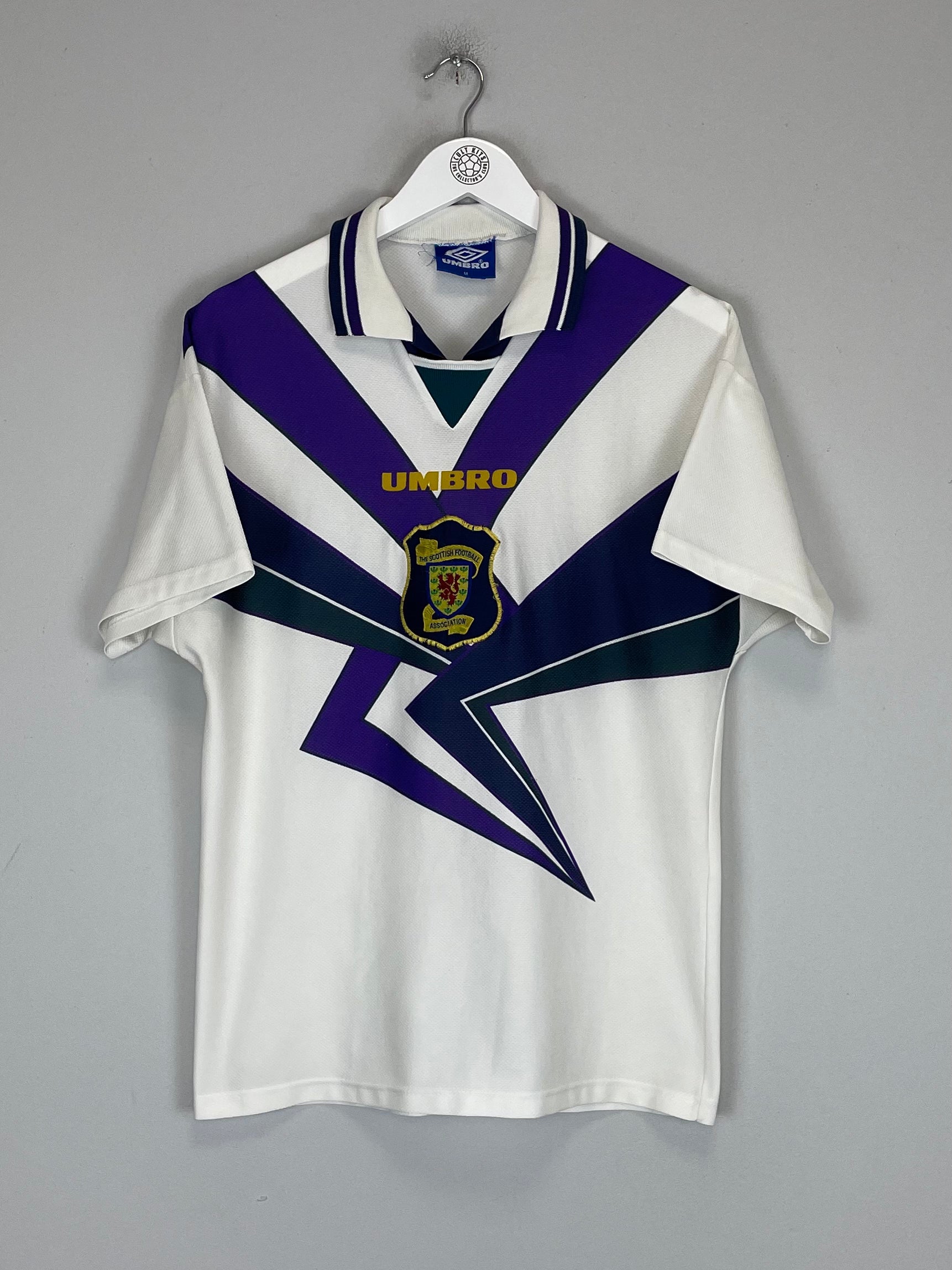 Shop 1994/96 SCOTLAND AWAY SHIRT (M) UMBRO, classic football shirts, vintage football shirts & retro soccer jerseys at Cult Kits