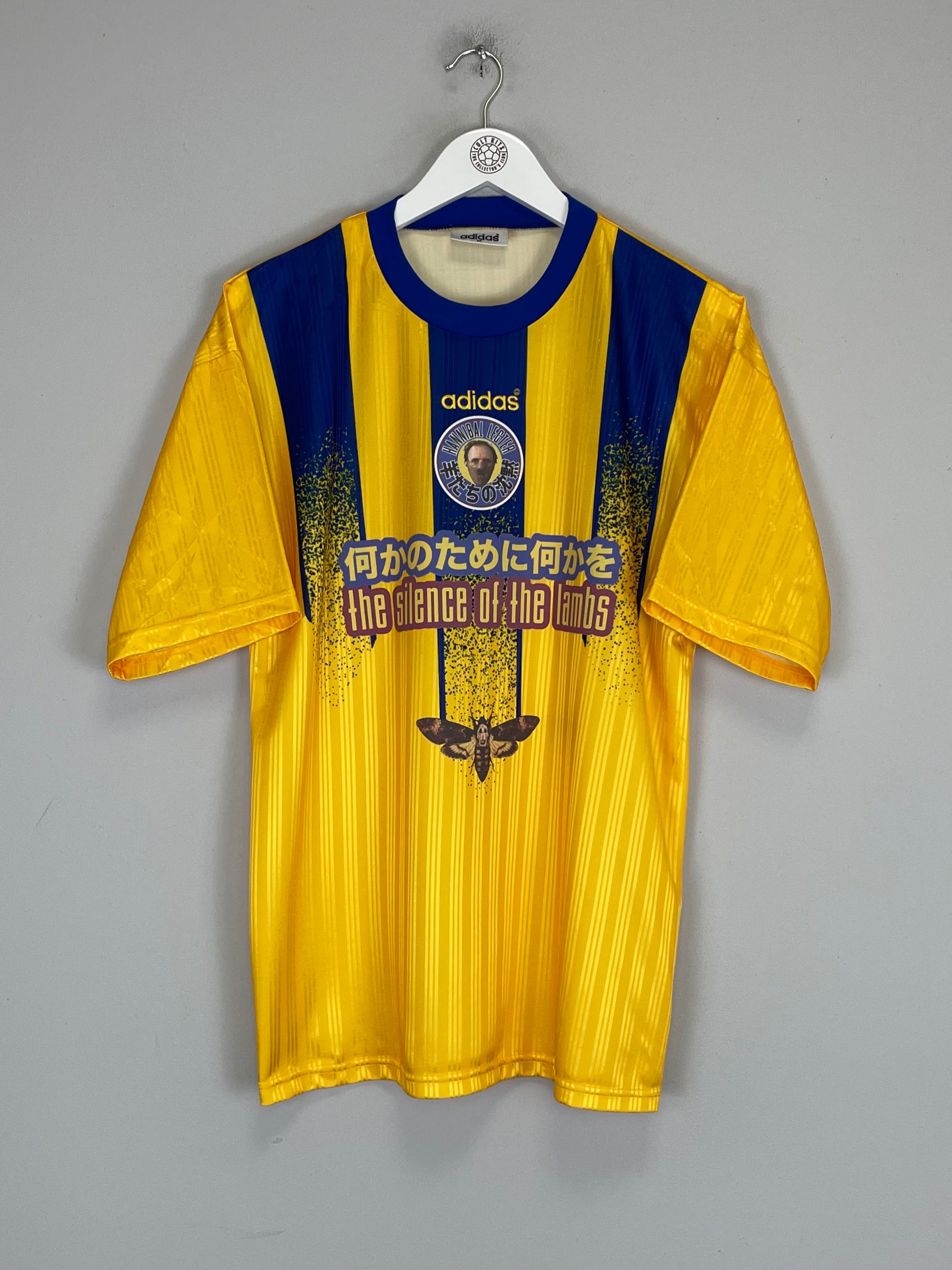 Shop 1994/96 SILENCE OF THE LAMBS X JAPANESE MOVIE MASHUP SHIRT (M) ADIDAS, classic football shirts, vintage football shirts & retro soccer jerseys at Cult Kits