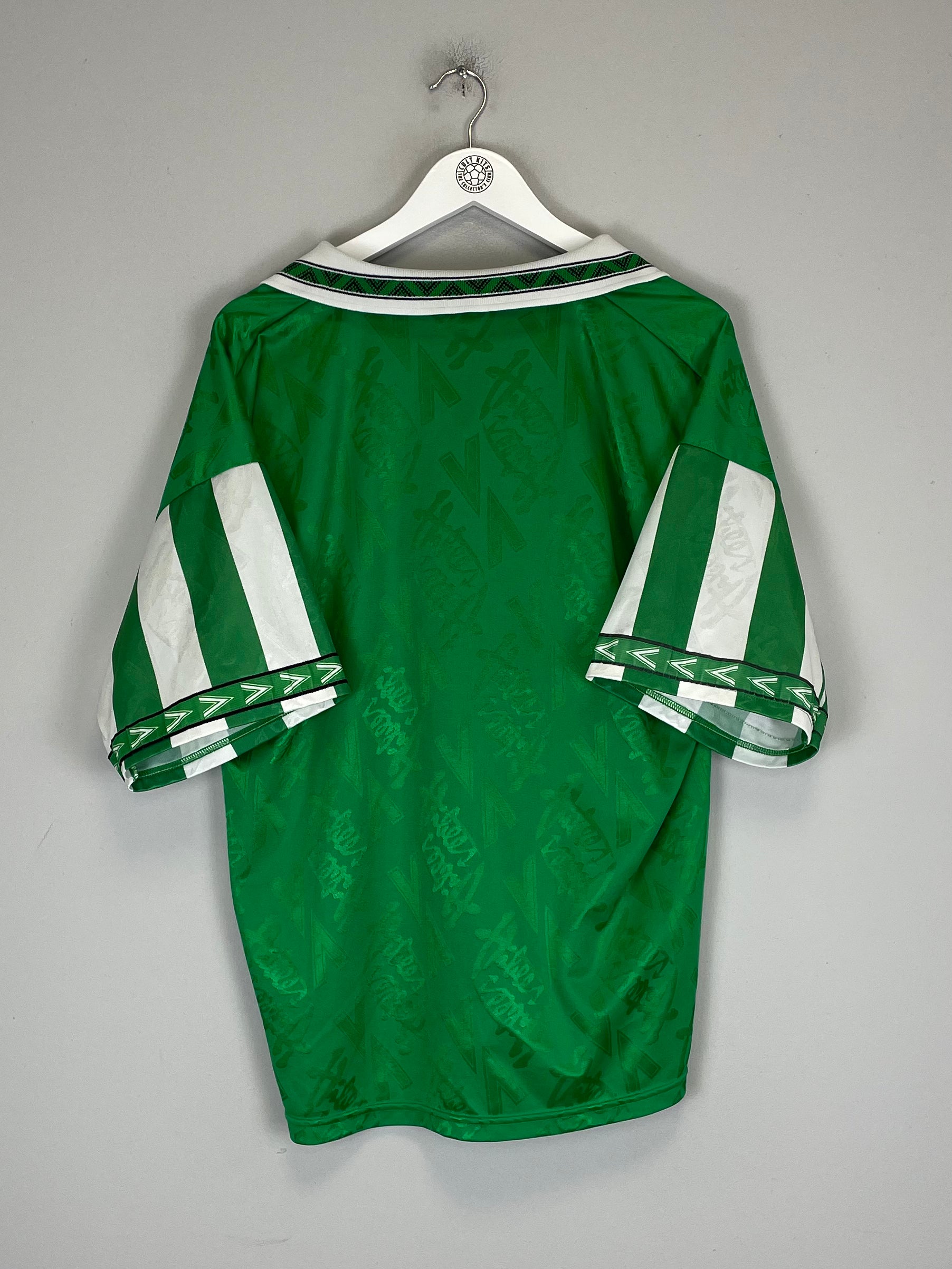 Shop 1994/96 HIBERNIAN HOME SHIRT (XL) MITRE, classic football shirts, vintage football shirts & retro soccer jerseys at Cult Kits