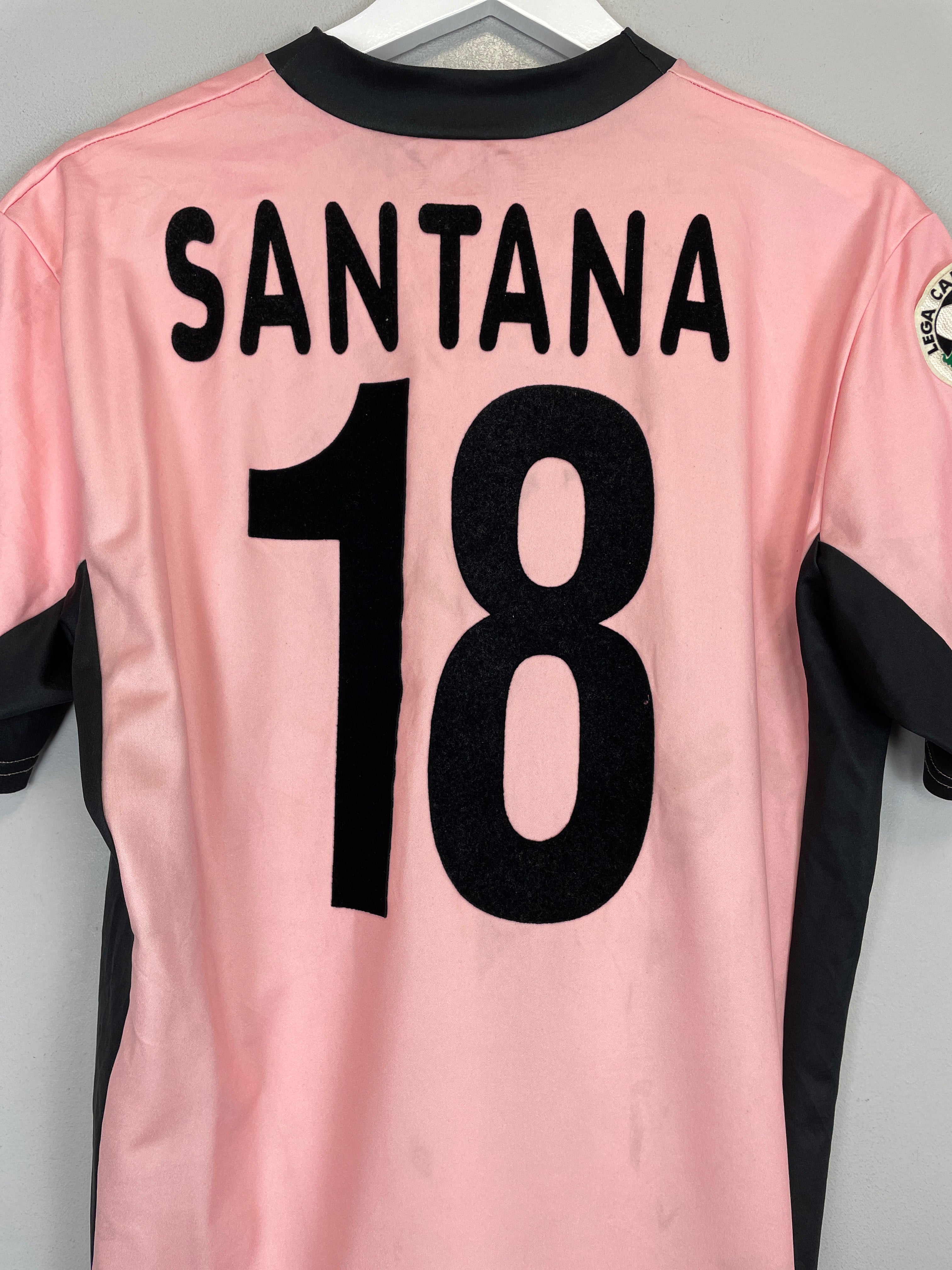 Shop 2004/05 PALERMO SANTANA #18 *MATCH ISSUE* HOME SHIRT (M) LOTTO, classic football shirts, vintage football shirts & retro soccer jerseys at Cult Kits