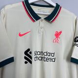 Shop 2021/22 LIVERPOOL AWAY SHIRT (XXL) NIKE, classic football shirts, vintage football shirts & retro soccer jerseys at Cult Kits