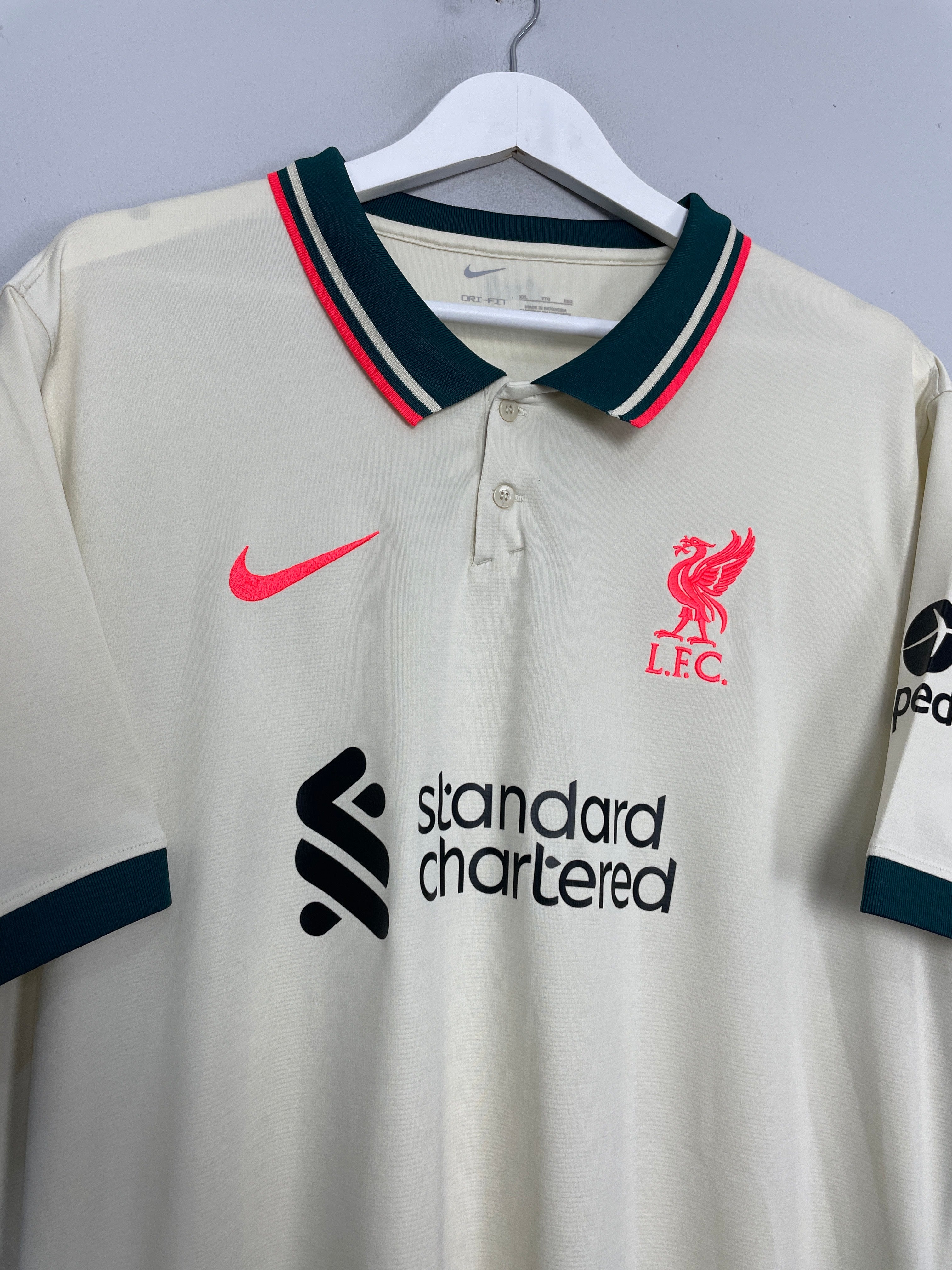 Shop 2021/22 LIVERPOOL AWAY SHIRT (XXL) NIKE, classic football shirts, vintage football shirts & retro soccer jerseys at Cult Kits