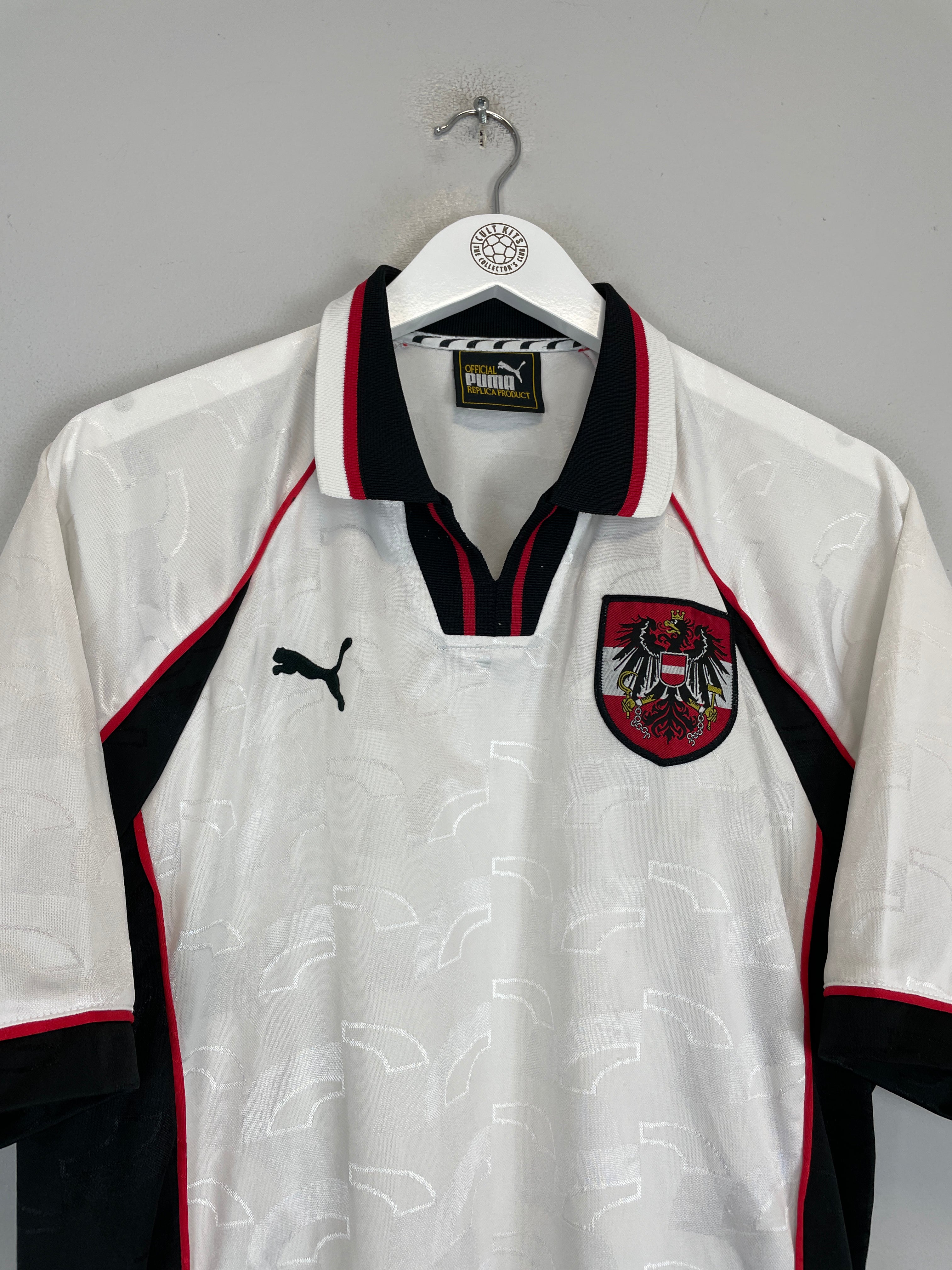 Shop 1998 AUSTRIA HOME SHIRT (M) PUMA, classic football shirts, vintage football shirts & retro soccer jerseys at Cult Kits