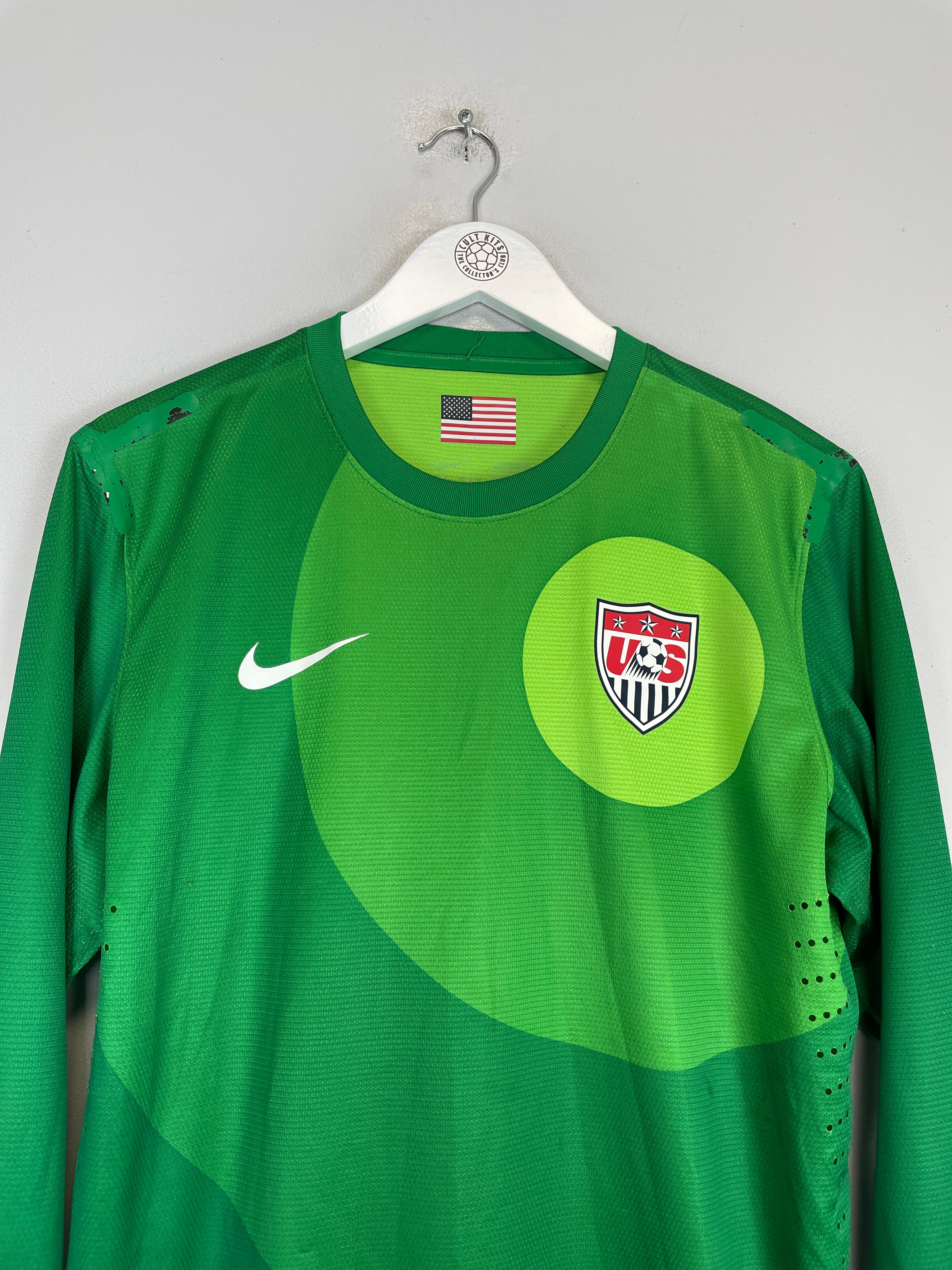 Shop 2012/13 USA *PLAYER ISSUE* GK SHIRT (L) NIKE, classic football shirts, vintage football shirts & retro soccer jerseys at Cult Kits