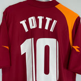 Shop 2005/06 ROMA TOTTI #10 HOME SHIRT (XL) DIADORA, classic football shirts, vintage football shirts & retro soccer jerseys at Cult Kits