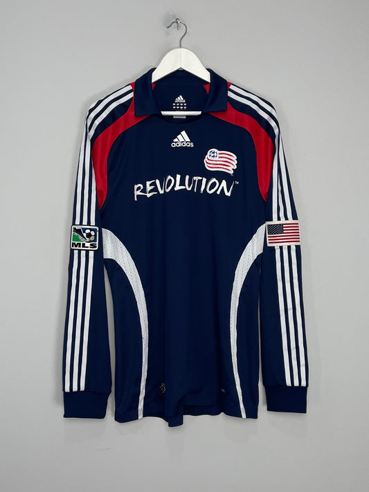 2008 NEW ENGLAND REVOLUTION *PLAYER ISSUE* L/S HOME SHIRT (L) ADIDAS