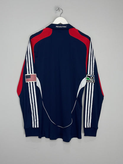 2008 NEW ENGLAND REVOLUTION *PLAYER ISSUE* L/S HOME SHIRT (L) ADIDAS