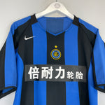 Shop 2005/06 INTER MILAN J.ZANETTI #4 *CHINESE NEW YEAR* HOME SHIRT (M) NIKE, classic football shirts, vintage football shirts & retro soccer jerseys at Cult Kits