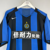 Shop 2005/06 INTER MILAN J.ZANETTI #4 *CHINESE NEW YEAR* HOME SHIRT (M) NIKE, classic football shirts, vintage football shirts & retro soccer jerseys at Cult Kits