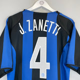 Shop 2005/06 INTER MILAN J.ZANETTI #4 *CHINESE NEW YEAR* HOME SHIRT (M) NIKE, classic football shirts, vintage football shirts & retro soccer jerseys at Cult Kits