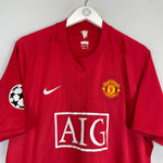 Shop 2007/09 MANCHESTER UNITED RONALDO #7 C/L HOME SHIRT (XXL) NIKE, classic football shirts, vintage football shirts & retro soccer jerseys at Cult Kits