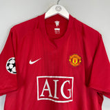 Shop 2007/09 MANCHESTER UNITED RONALDO #7 C/L HOME SHIRT (XXL) NIKE, classic football shirts, vintage football shirts & retro soccer jerseys at Cult Kits