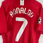 Shop 2007/09 MANCHESTER UNITED RONALDO #7 C/L HOME SHIRT (XXL) NIKE, classic football shirts, vintage football shirts & retro soccer jerseys at Cult Kits