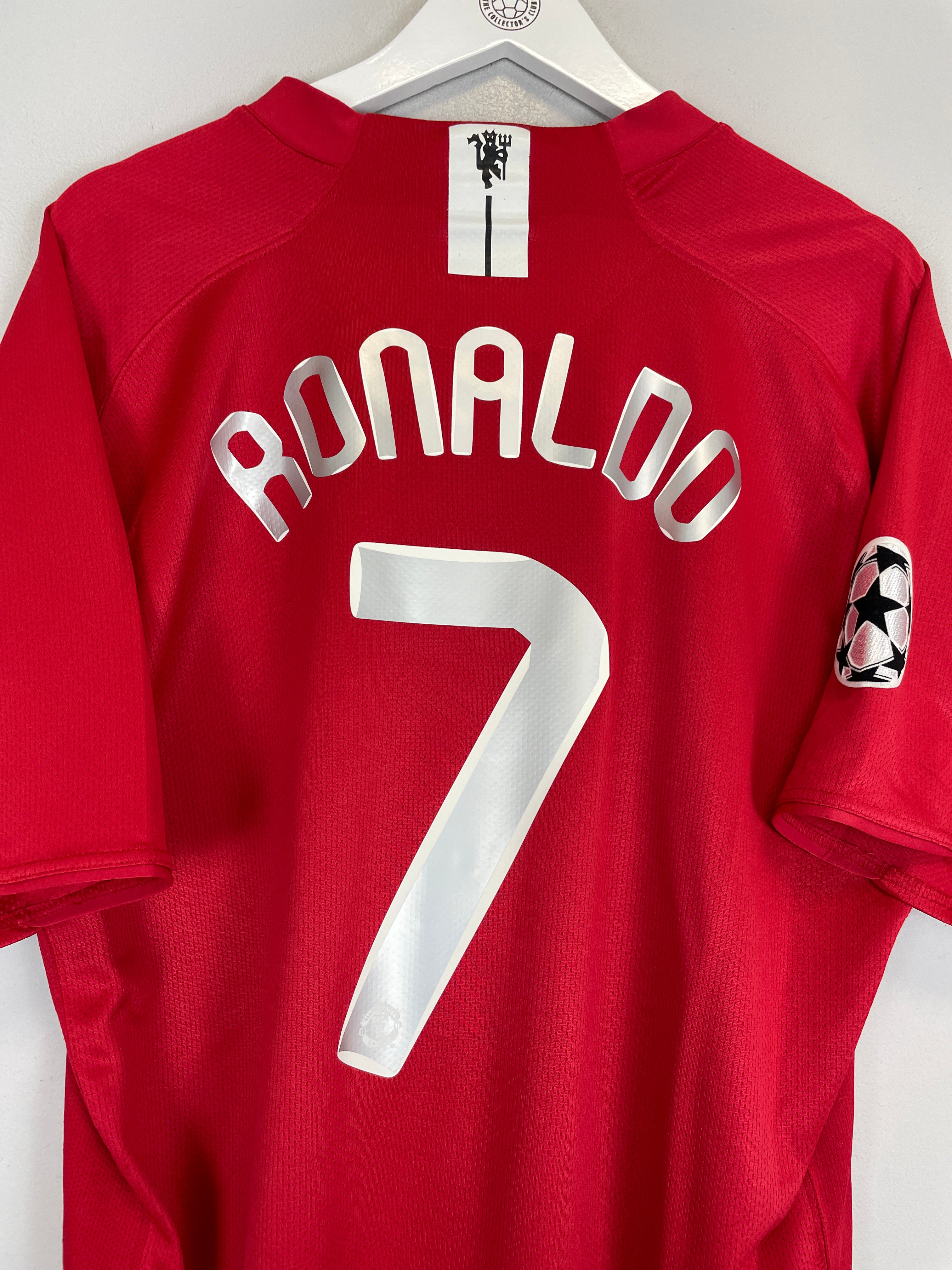 Shop 2007/09 MANCHESTER UNITED RONALDO #7 C/L HOME SHIRT (XXL) NIKE, classic football shirts, vintage football shirts & retro soccer jerseys at Cult Kits
