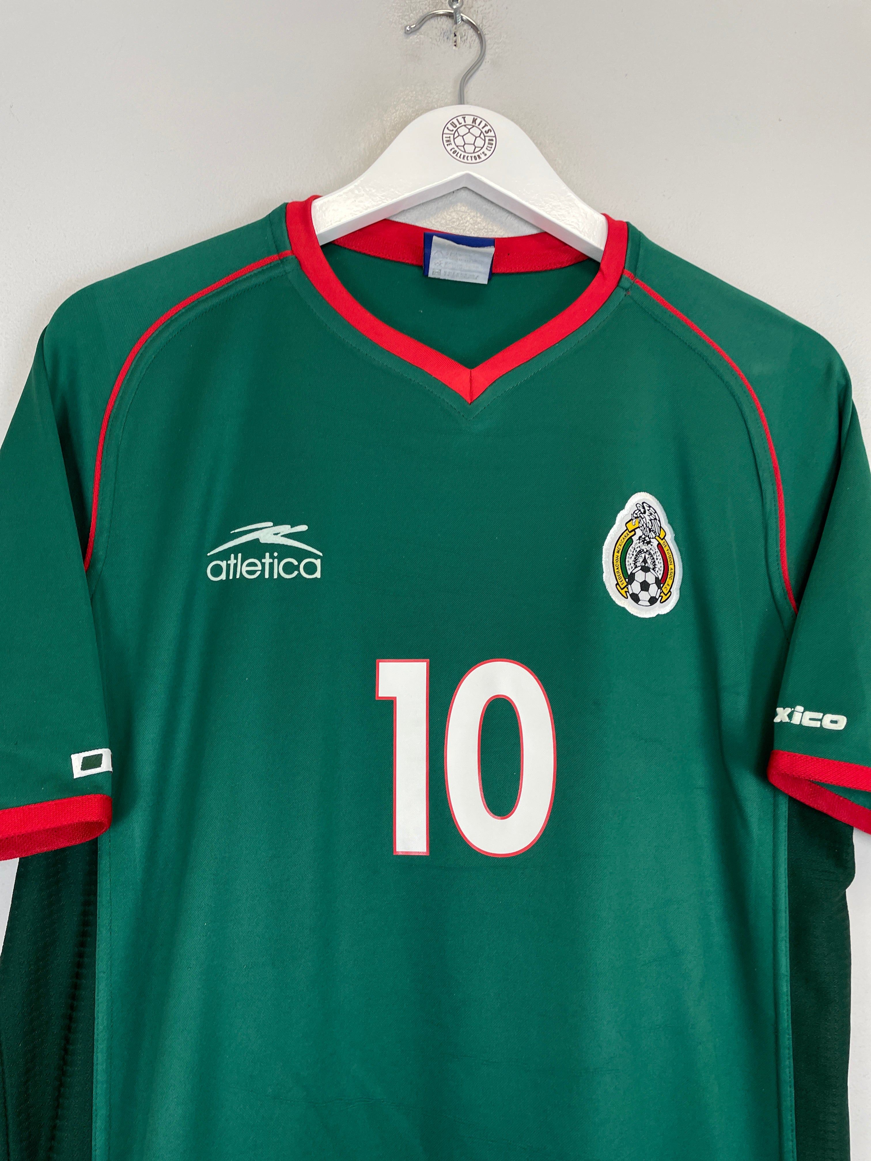 Shop 2002/03 MEXICO C.BLANCO #10 HOME SHIRT (S) ATLETICA, classic football shirts, vintage football shirts & retro soccer jerseys at Cult Kits