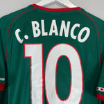 Shop 2002/03 MEXICO C.BLANCO #10 HOME SHIRT (S) ATLETICA, classic football shirts, vintage football shirts & retro soccer jerseys at Cult Kits