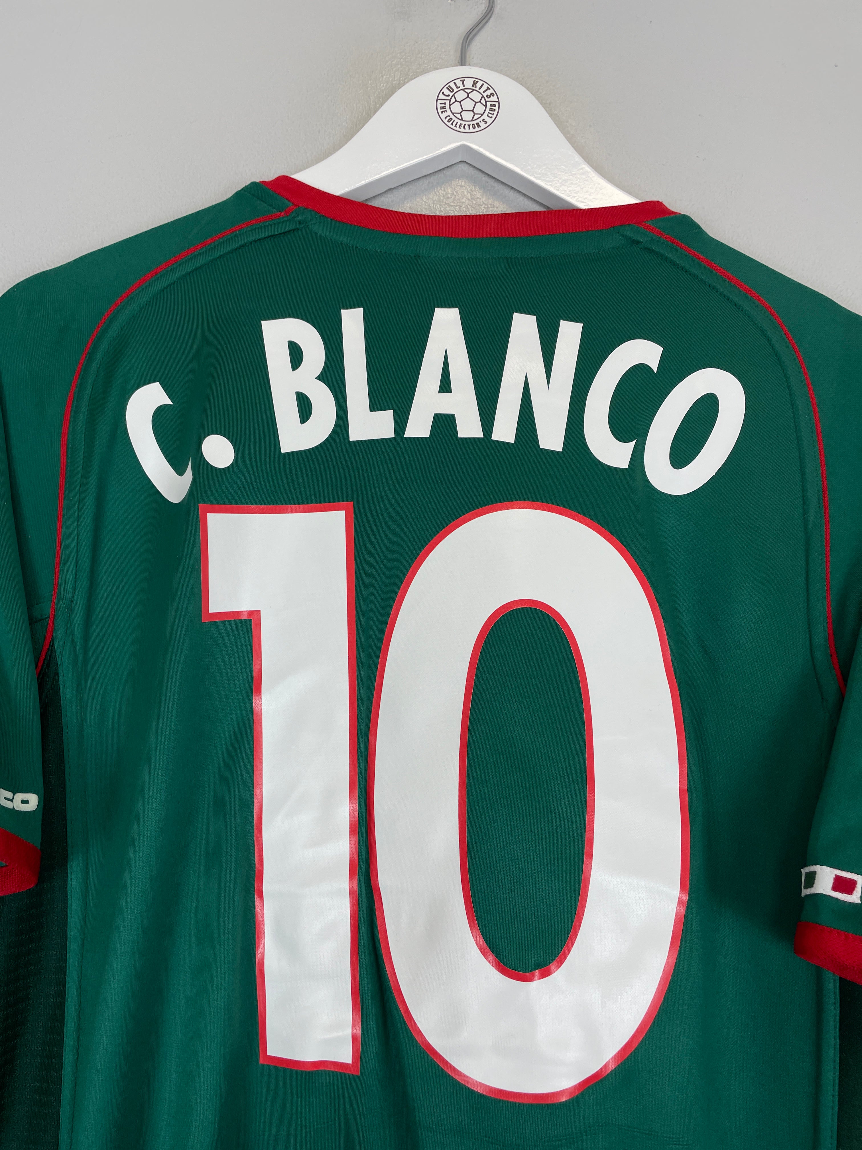 Shop 2002/03 MEXICO C.BLANCO #10 HOME SHIRT (S) ATLETICA, classic football shirts, vintage football shirts & retro soccer jerseys at Cult Kits