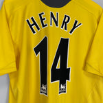 Shop 2005/06 ARSENAL HENRY #14 AWAY SHIRT (L) NIKE, classic football shirts, vintage football shirts & retro soccer jerseys at Cult Kits