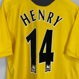 Shop 2005/06 ARSENAL HENRY #14 AWAY SHIRT (L) NIKE, classic football shirts, vintage football shirts & retro soccer jerseys at Cult Kits