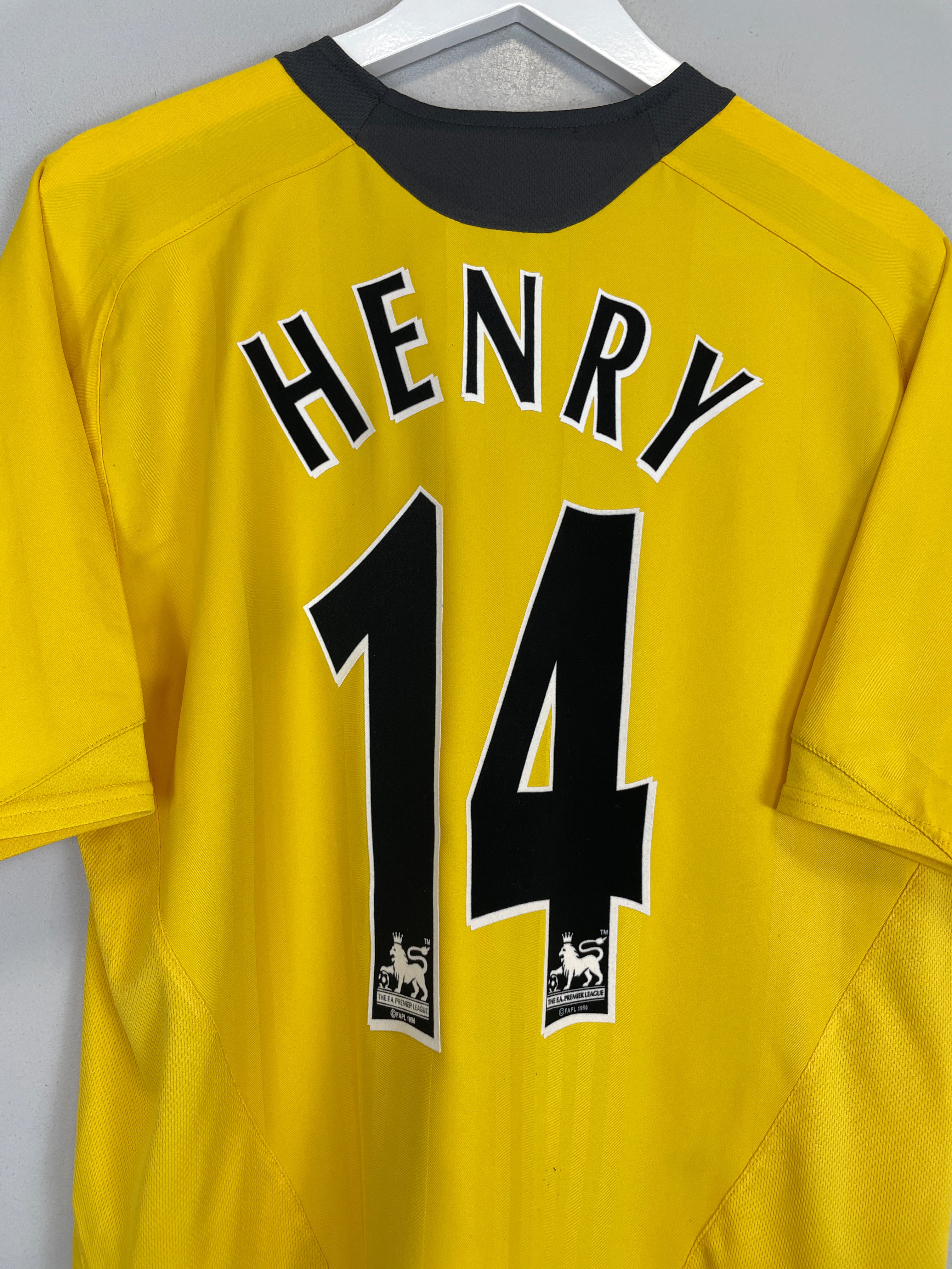 Shop 2005/06 ARSENAL HENRY #14 AWAY SHIRT (L) NIKE, classic football shirts, vintage football shirts & retro soccer jerseys at Cult Kits