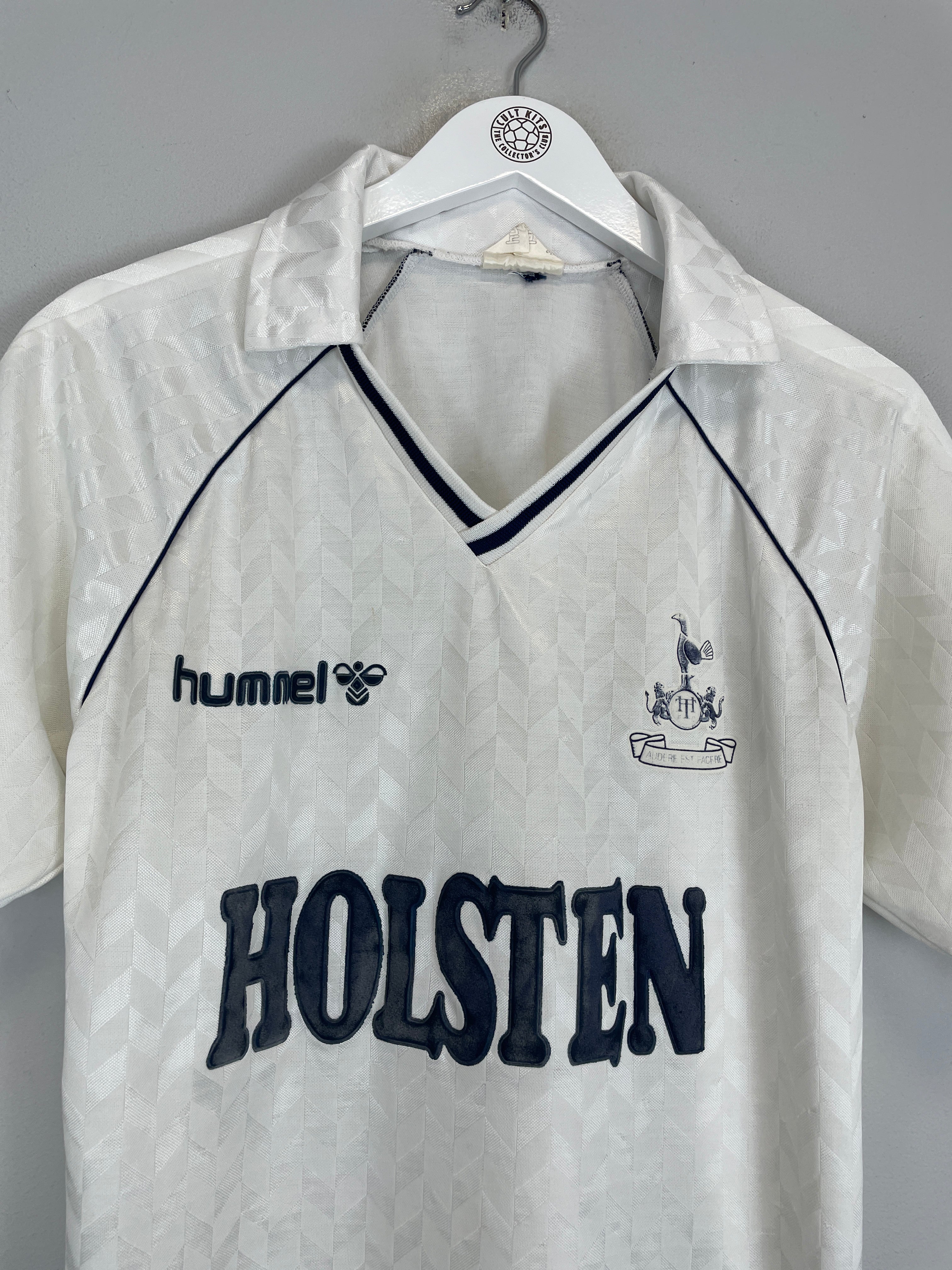 Shop 1987/89 TOTTENHAM HOME SHIRT (M) HUMMEL, classic football shirts, vintage football shirts & retro soccer jerseys at Cult Kits