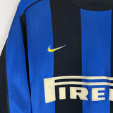 Shop 1999/00 INTER MILAN RONALDO #9 HOME SHIRT (M) NIKE, classic football shirts, vintage football shirts & retro soccer jerseys at Cult Kits