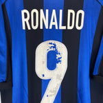 Shop 1999/00 INTER MILAN RONALDO #9 HOME SHIRT (M) NIKE, classic football shirts, vintage football shirts & retro soccer jerseys at Cult Kits
