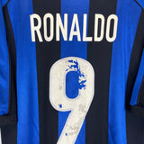 Shop 1999/00 INTER MILAN RONALDO #9 HOME SHIRT (M) NIKE, classic football shirts, vintage football shirts & retro soccer jerseys at Cult Kits