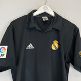 Shop 2002/03 REAL MADRID ZIDANE #5 *CENTENARY* AWAY SHIRT (M) ADIDAS, classic football shirts, vintage football shirts & retro soccer jerseys at Cult Kits