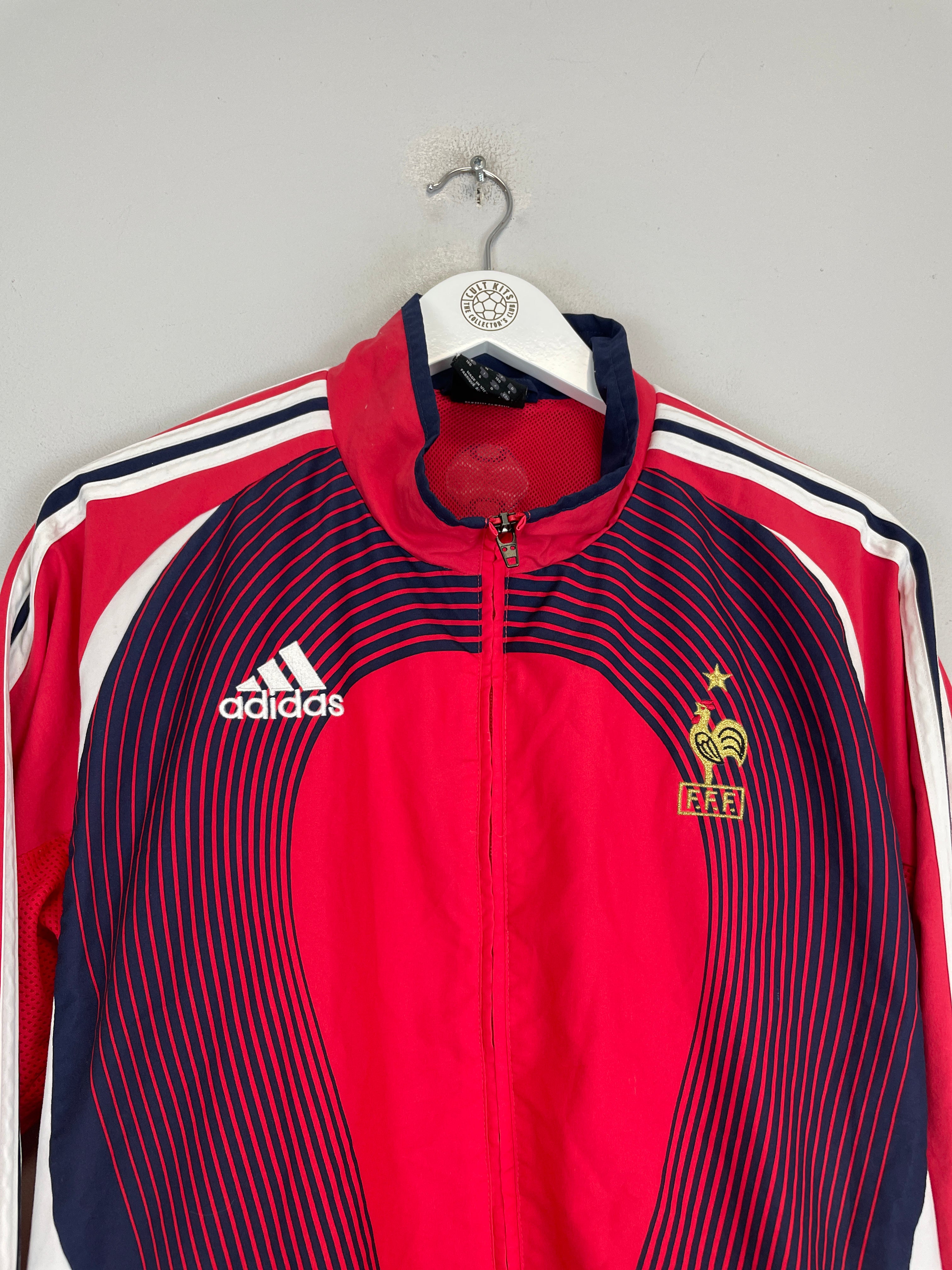 Shop 2006 FRANCE TRACK JACKET (M) ADIDAS, classic football shirts, vintage football shirts & retro soccer jerseys at Cult Kits
