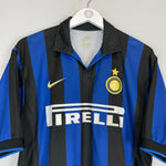 Shop 1998/99 INTER MILAN RONALDO #9 HOME SHIRT (M) NIKE, classic football shirts, vintage football shirts & retro soccer jerseys at Cult Kits