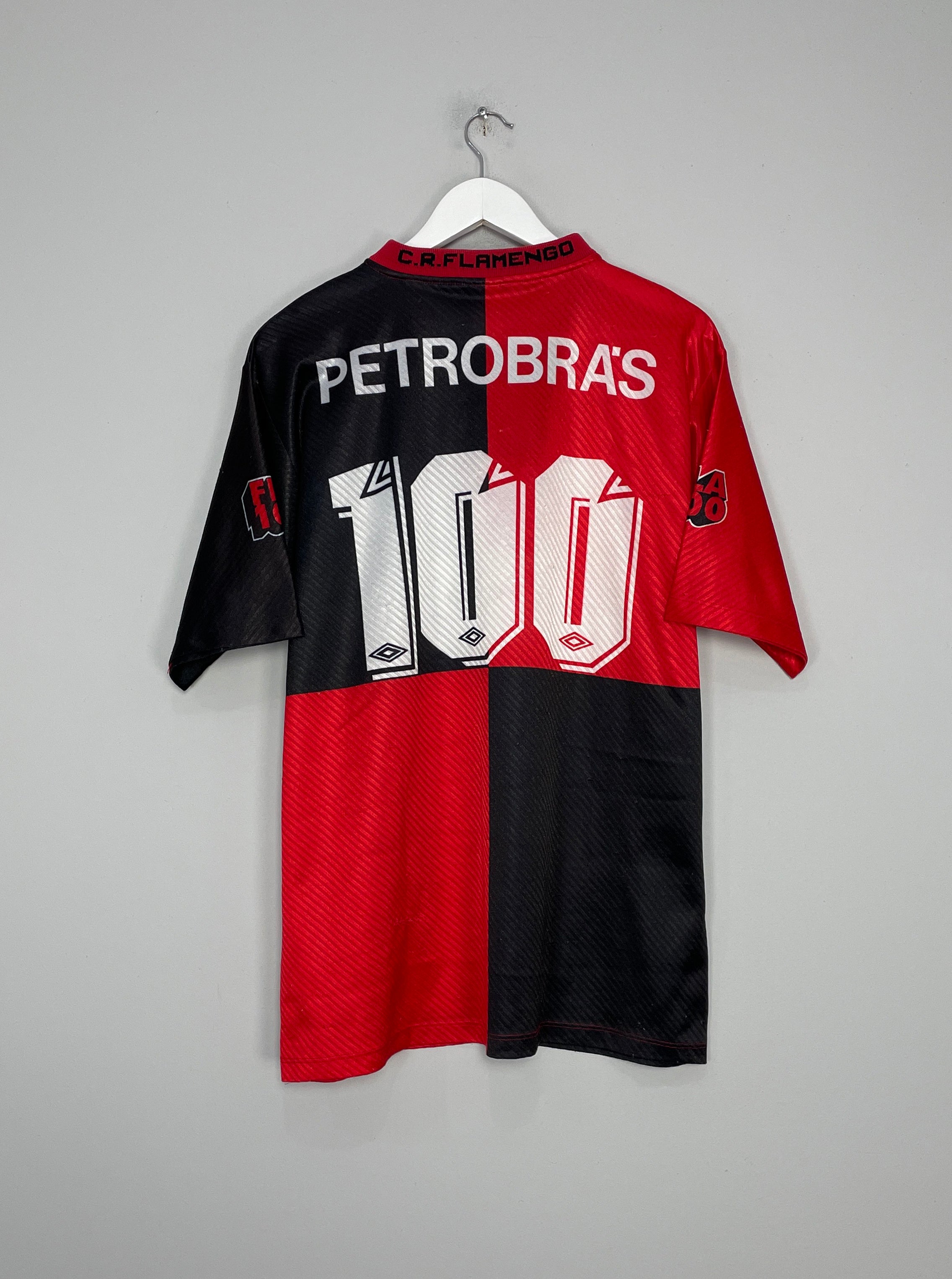 Shop 1995 FLAMENGO #100 CENTENARY SHIRT (XL) UMBRO, classic football shirts, vintage football shirts & retro soccer jerseys at Cult Kits