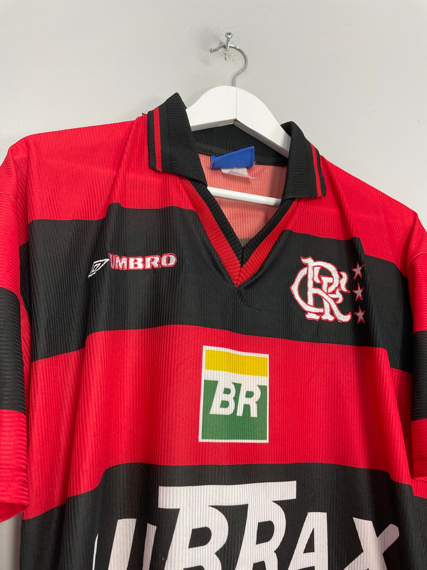 1999/00 FLAMENGO #10 HOME SHIRT (L) UMBRO