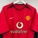 Shop 2002/04 MANCHESTER UNITED RONALDO #7 HOME SHIRT (L) NIKE, classic football shirts, vintage football shirts & retro soccer jerseys at Cult Kits