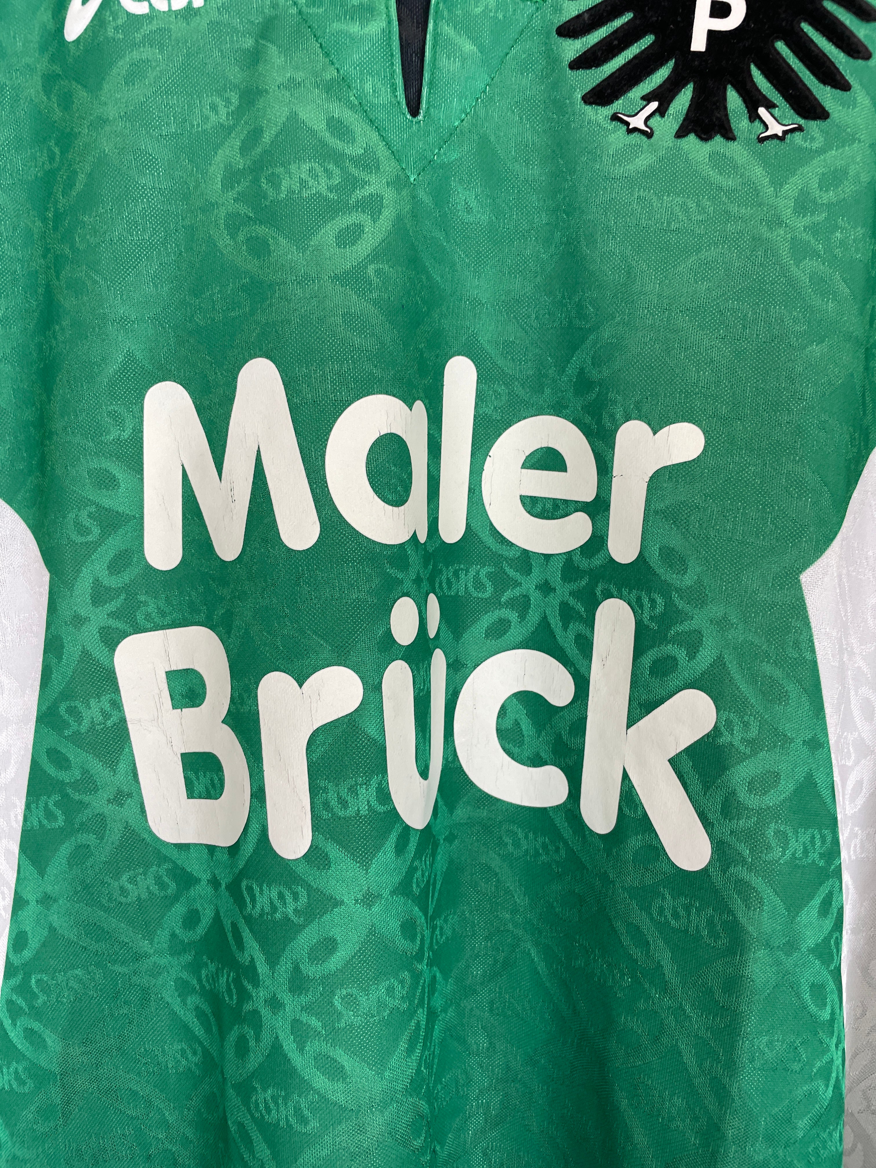 Shop 1996/97 PREUSSEN MUNSTER L/S HOME SHIRT (XL) ASICS, classic football shirts, vintage football shirts & retro soccer jerseys at Cult Kits