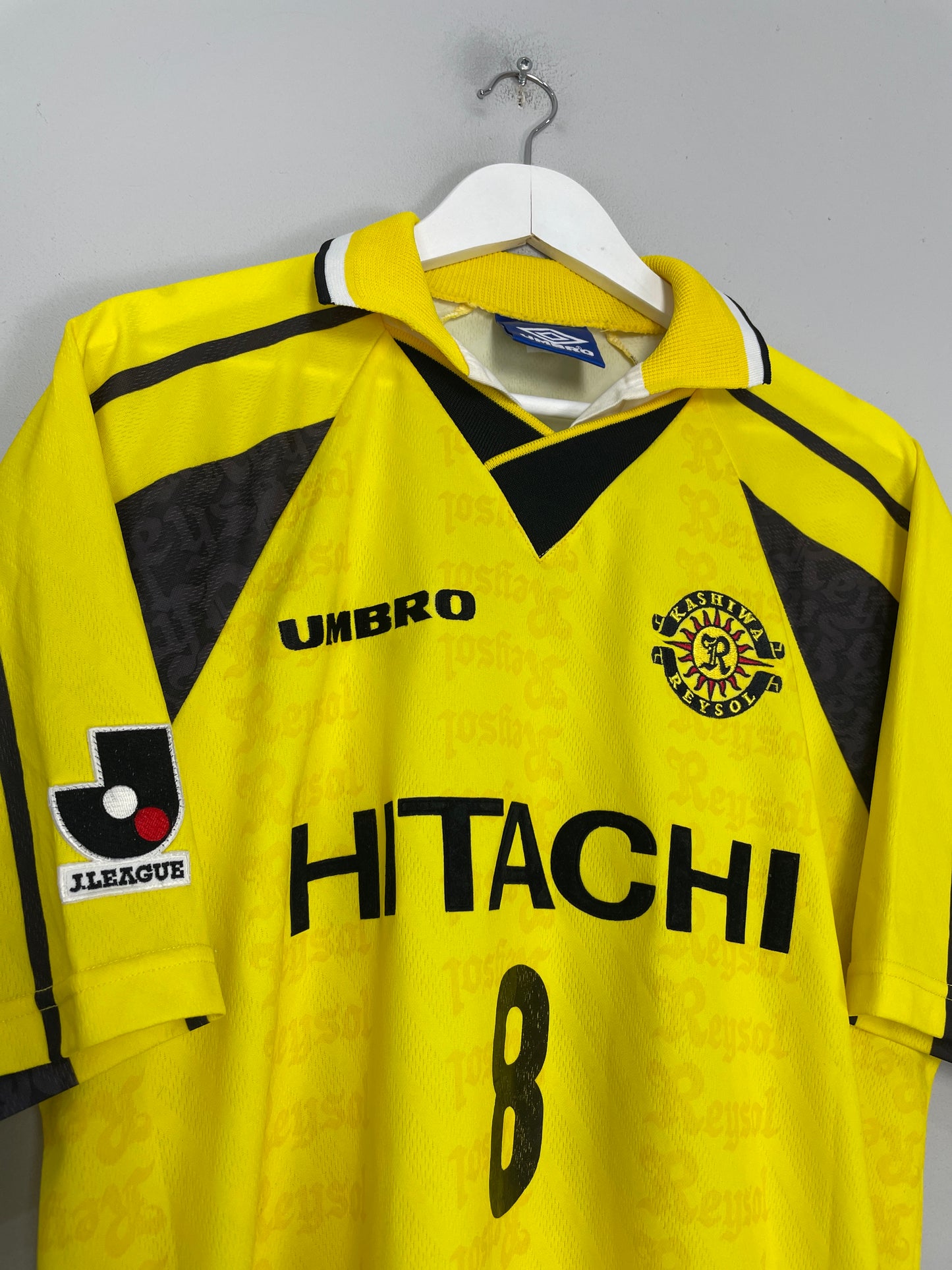 1997/98 KASHIWA REYSOL YOKOYAMA #8 HOME SHIRT (L) UMBRO