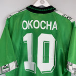 Shop 1994/95 NIGERIA OKOCHA #10 HOME SHIRT (XL) ADIDAS, classic football shirts, vintage football shirts & retro soccer jerseys at Cult Kits