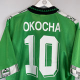 Shop 1994/95 NIGERIA OKOCHA #10 HOME SHIRT (XL) ADIDAS, classic football shirts, vintage football shirts & retro soccer jerseys at Cult Kits