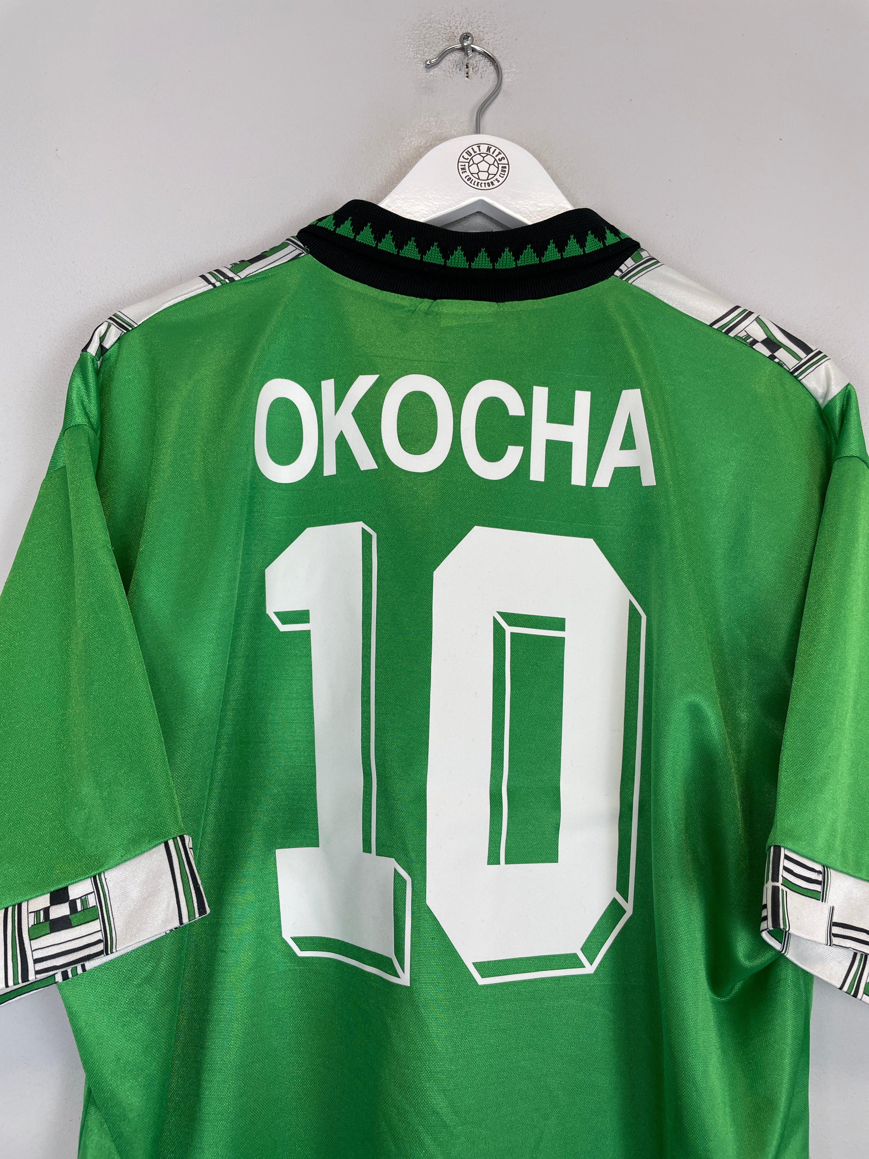 Shop 1994/95 NIGERIA OKOCHA #10 HOME SHIRT (XL) ADIDAS, classic football shirts, vintage football shirts & retro soccer jerseys at Cult Kits