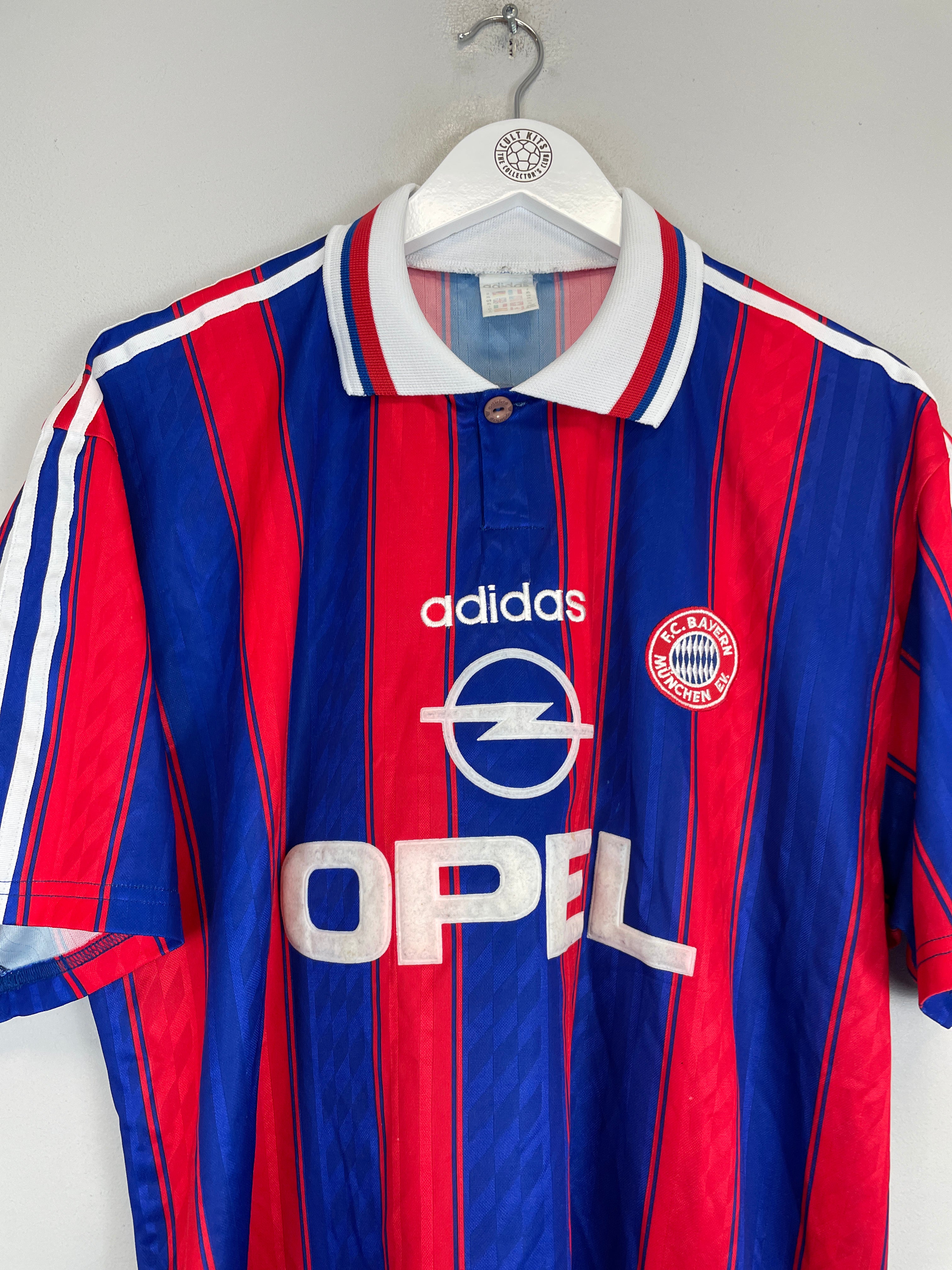 Shop 1995/96 BAYERN MUNICH HOME SHIRT (XL) ADIDAS, classic football shirts, vintage football shirts & retro soccer jerseys at Cult Kits