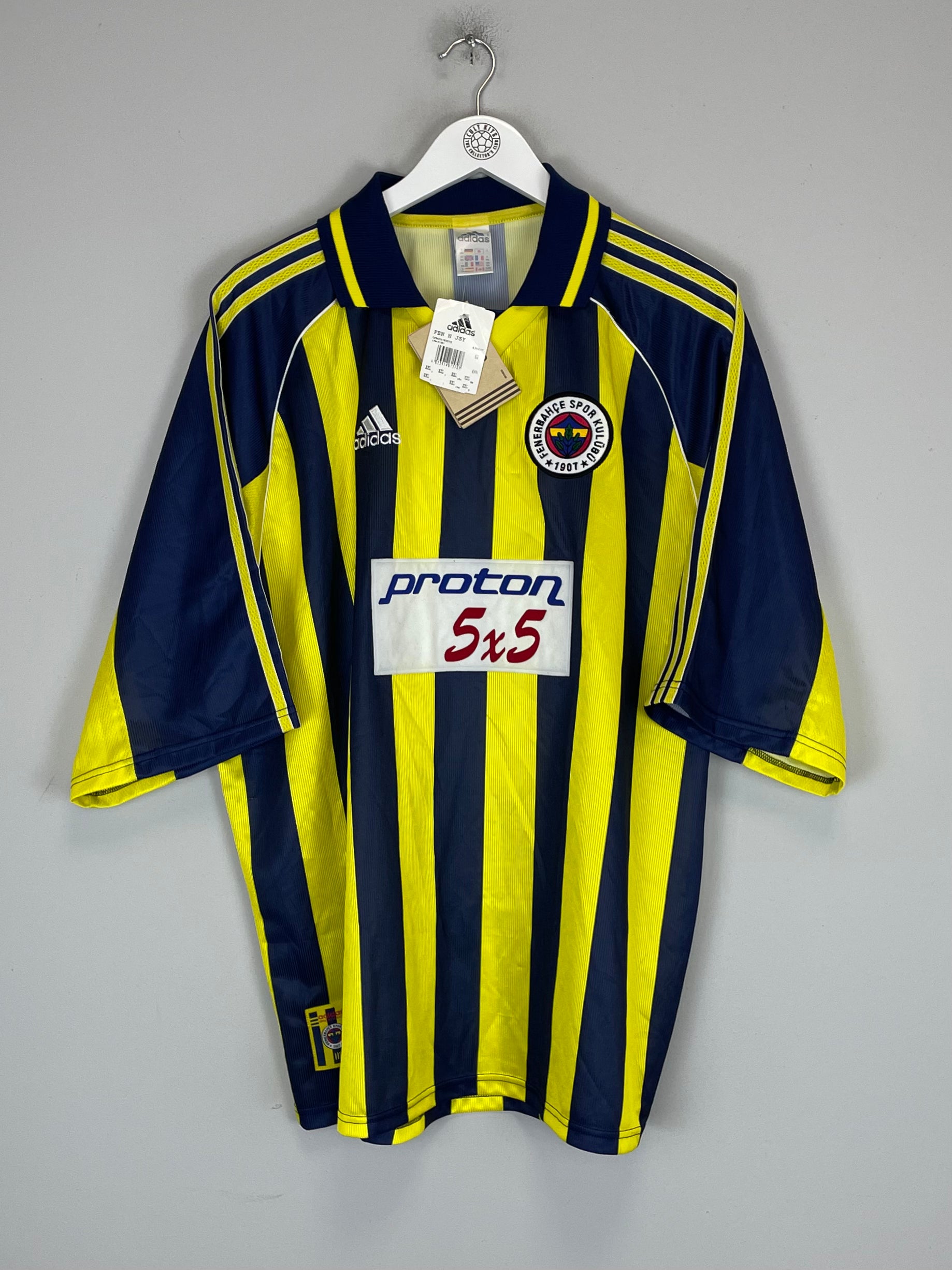 Shop 1999/00 FENERBAHCE *BNWT* HOME SHIRT (XXL) ADIDAS, classic football shirts, vintage football shirts & retro soccer jerseys at Cult Kits
