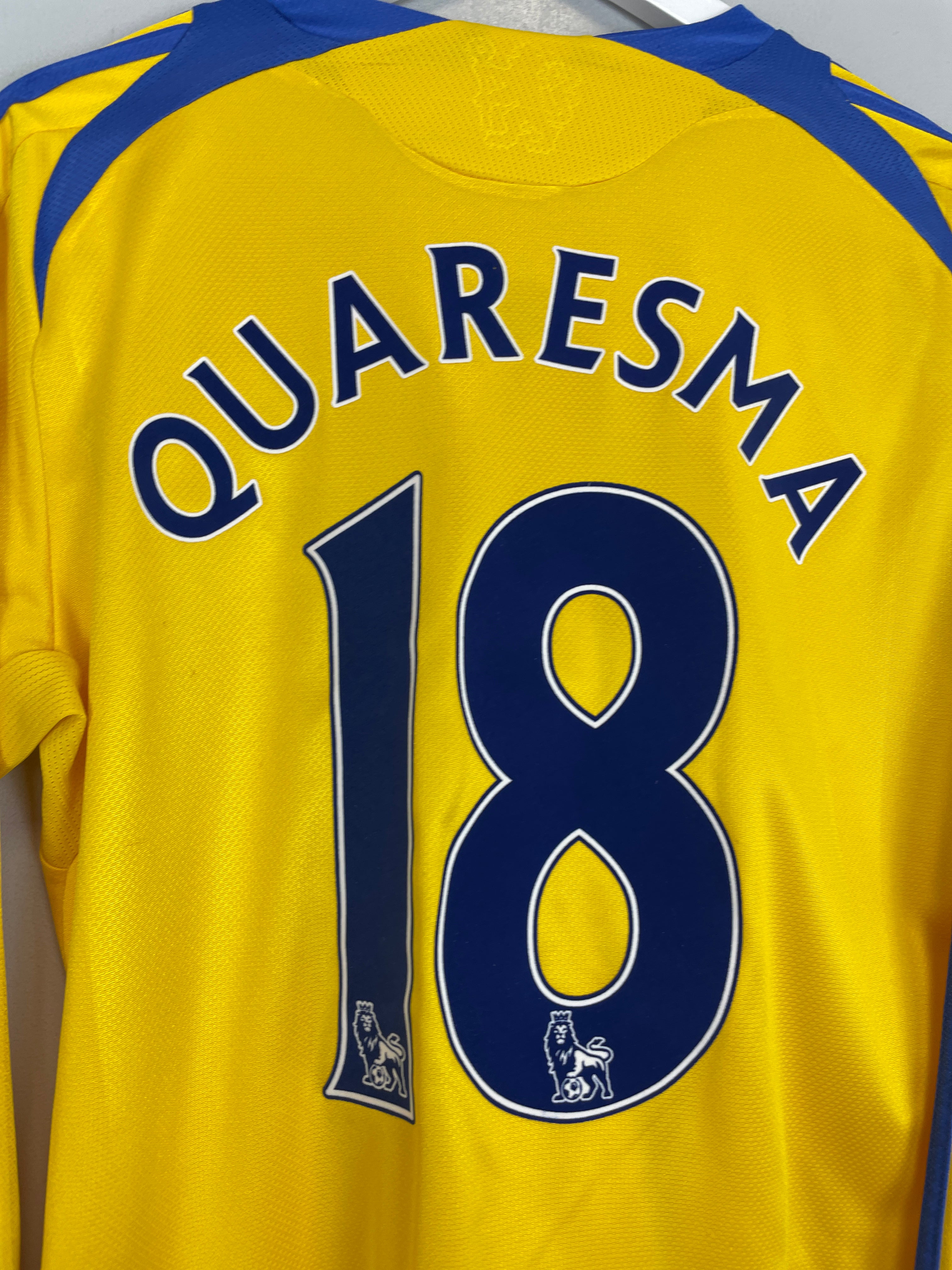 Shop 2008/09 CHELSEA QUARESMA #18 L/S THIRD SHIRT (M) ADIDAS, classic football shirts, vintage football shirts & retro soccer jerseys at Cult Kits