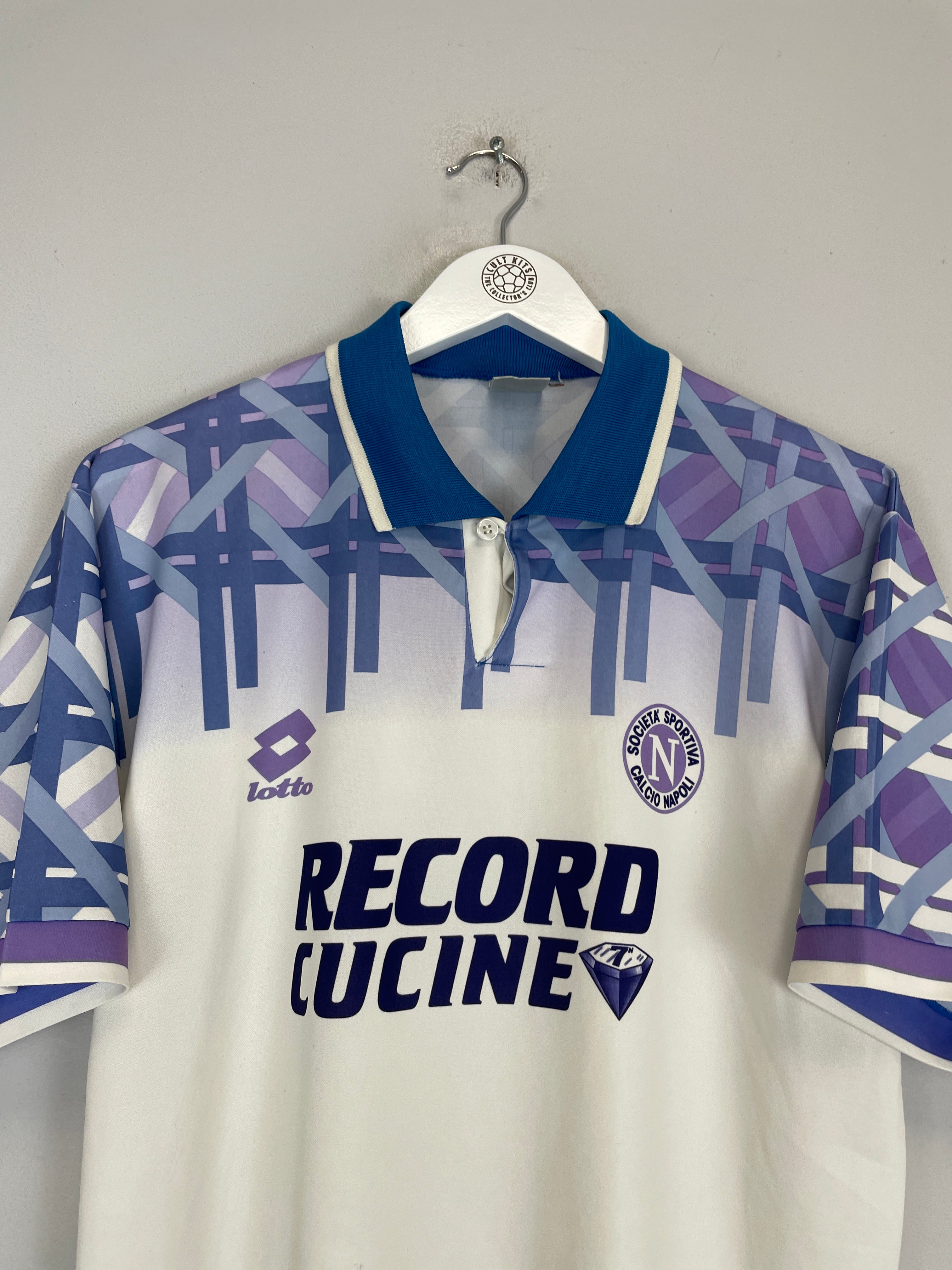 Shop 1994/96 NAPOLI AWAY SHIRT (M) LOTTO, classic football shirts, vintage football shirts & retro soccer jerseys at Cult Kits